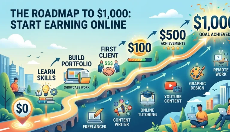From Zero to First $1,000: Online Income Roadmap