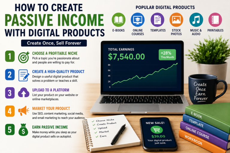 How to Create Passive Income with Digital Products
